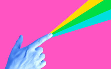 Pop Art Creative Art Collage Modern Design Acidic Colors Fashion Picture Image Background Poster Artowork Card Flyer Advertisment Fun New Illustration Concept Banner