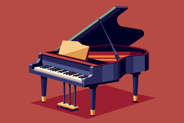 piano vector illustration