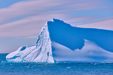 Iceberg Under the Sun in South Georgia Island. Everyone knows noontime is a bad time for photo...