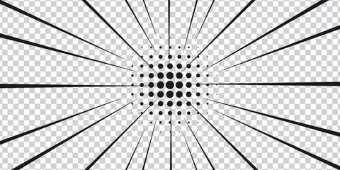 Obraz premium comic book, Black comic book transparent background, EPS 10