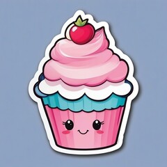 cupcake with pink icing