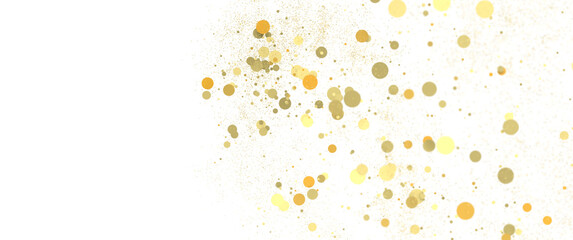 gold  Burst: Astonishing 3D Illustration of Bursting gold Confetti