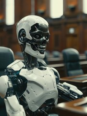 Lawyer in a courtroom