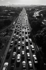 Highway with traffic