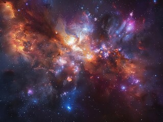 Obraz premium Galaxy with numerous stars