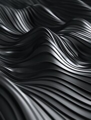 Wavy Surface Black and White