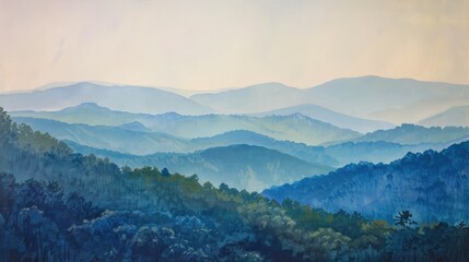 Fototapeta premium Mountains of the Blue Ridge