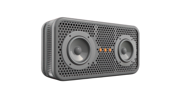 Speaker wireless isolated on a transparent background