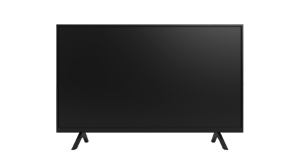Smart TV isolated on a transparent background