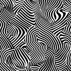 Monochrome Abstract Vector Pattern Design