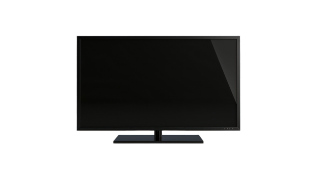 Smart TV isolated on a transparent background