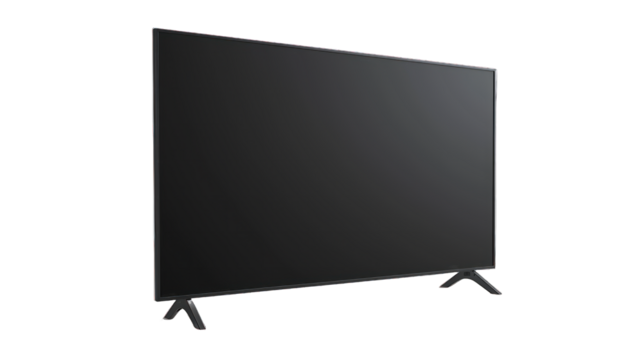 Smart TV isolated on a transparent background