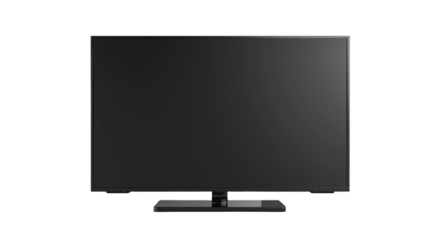 Smart TV isolated on a transparent background