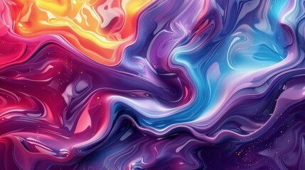 surreal liquid waves with abstract background wallpaper