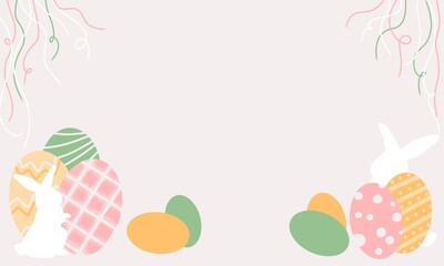 celebration background for easter concept with copy space