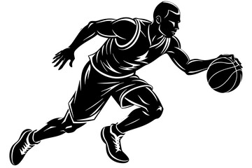 playing volleyball silhouette vector illustration