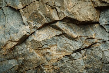 rugged brown rock texture with jagged cracks closeup of rough granite mountain surface