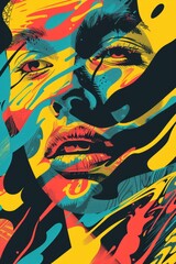 Portrait of a person with a bright and cheerful background, great for use in social media posts, advertising, or editorial content