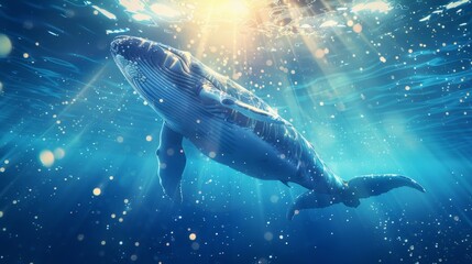Fototapeta premium shark in the sea