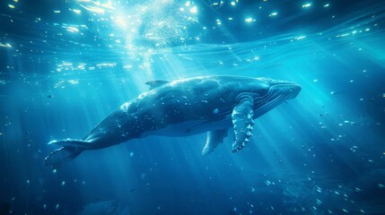 Fototapeta premium dolphin in the water