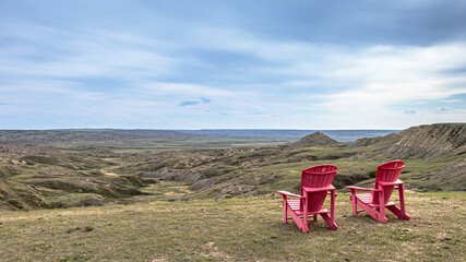 Red Chairs in Grasslands National Park, West Block