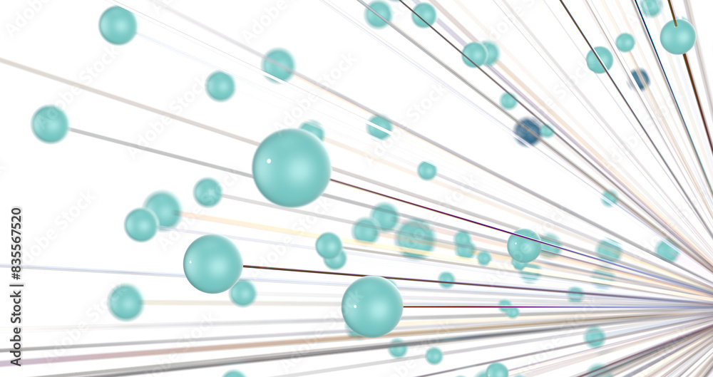 Aufkleber The structure of the network connection of points and lines. Data technology.