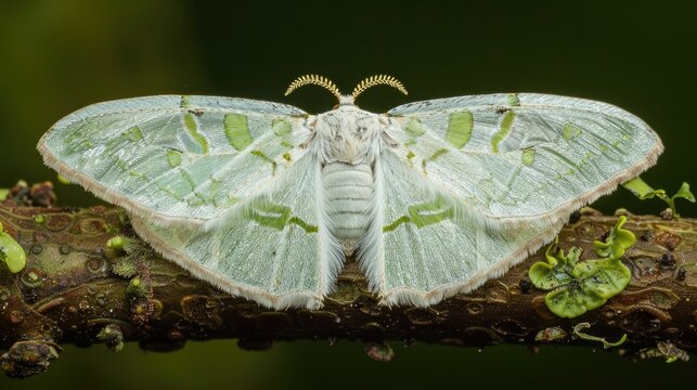 Litter Moth Known as Hydrillodes biacolorata