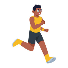 Fototapeta premium gym runner man