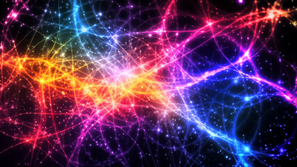 Obraz premium abstract background with glowing lines