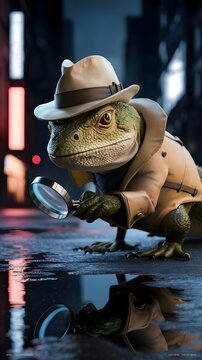 Lagarto detetive 