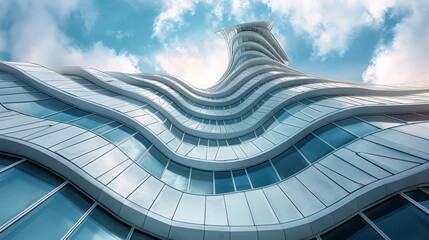 Architectural Marvels: Depict architectural marvels with impressive buildings, detailed facades, and unique designs,