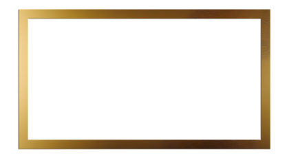 Transparent rectangular frame Golden Borders PNG	