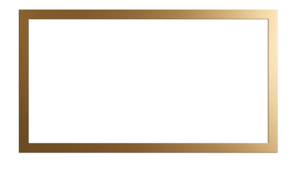 Transparent rectangular frame Golden Borders PNG	