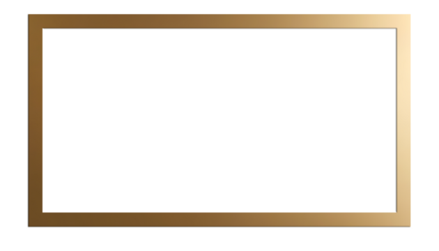 Transparent rectangular frame Golden Borders PNG	