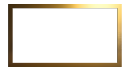 Transparent rectangular frame Golden Borders PNG	