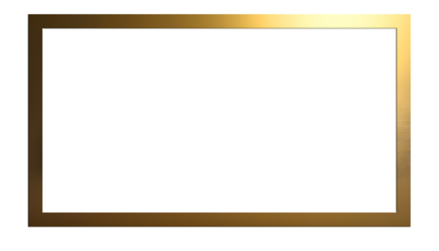 Transparent rectangular frame Golden Borders PNG	