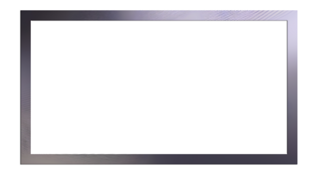 Transparent rectangular frame Silver Borders PNG	