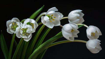 Leucojum OGravetye GiantO commonly called snowflakes in bloom