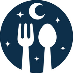 Spoon and fork logo design