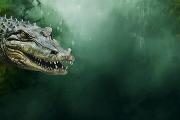 head of a crocodile, generative ai