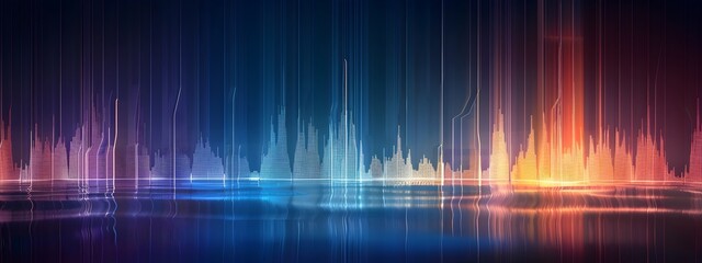 Seismographic of Seismic Waves and Frequencies in Abstract Digital Graphic