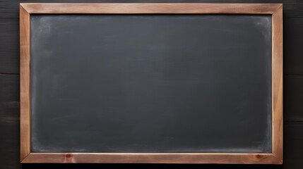 Blank black chalkboard. 