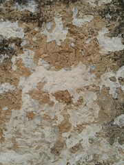 White paint layer on glass wall, background texture