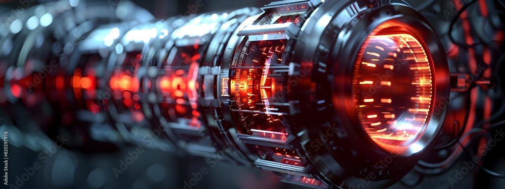 Poster vibrating motor generating oscillating electrical signals for power and automation control