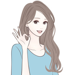 女性・女の子のイラスト素材