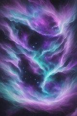 Obraz premium Fantasy sky with purple and blue abstract clouds