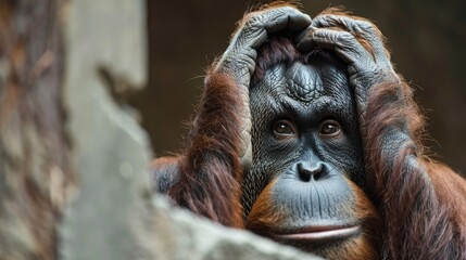 Orangutan at Leipzig Zoo