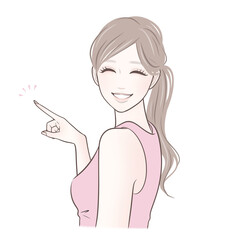 女性・女の子のイラスト素材