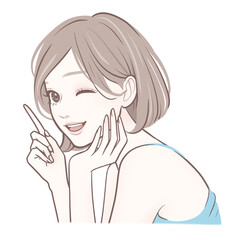 女性・女の子のイラスト素材