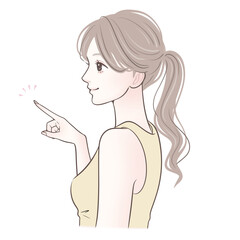 女性・女の子のイラスト素材